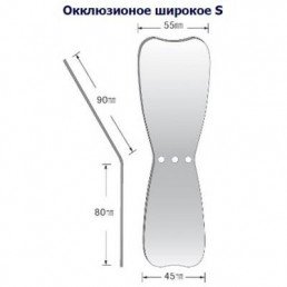 Зеркало широкое (S) окклюзионное (1 шт) для дентальной фотографии, покрытие Родий, YDM
