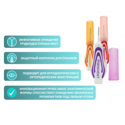 Ершики межзубные PRESIDENT PROFI Размер S 0,8 мм (4 шт) PRESIDENT