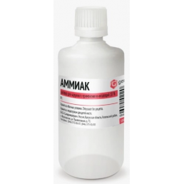 Аммиак р-р для наруж.применения и ингаляций 10% флакон п/эт (100 мл) Самарамедпром (Нашатырь)