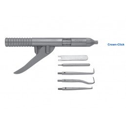 16-7 Коронкосниматель ручной Crown-Click, односторонний, автомат., регулируемый(+2 ключа и 2насадки)