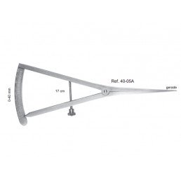 40-05A Кронциркуль (микрометр) прямой, шкала 0-40 мм, длина 17 см