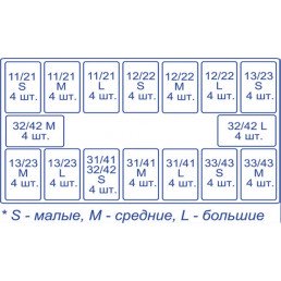 1.910 Матрицы контурные лавсановые закрытые "Колпачки" для фронтальных зубов (64 шт) ТОР ВМ — фото №3