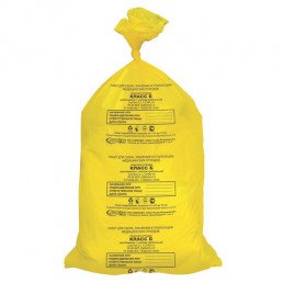 Пакет для медотходов класс Б (Желтый)  6л (330*300 мм) 10 мкн (уп 100шт) Инновация
