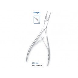 13-60S Зажим для удаления костного фрагмента и  мелкого инструмента 13,5см Stieglitz