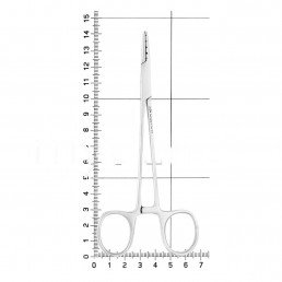 20-9 Иглодержатель хирургический прямой Abbey, 145 мм — фото №4