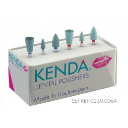 Кенда №0250.006A - набор полир. для керамики (диск, конус, чашка) Kenda