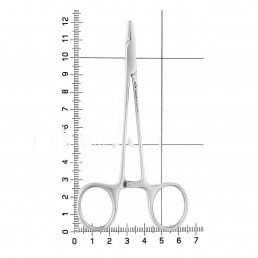 20-8A Иглодержатель Хирургический прямой Webster, 125 мм, гладкий — фото №4
