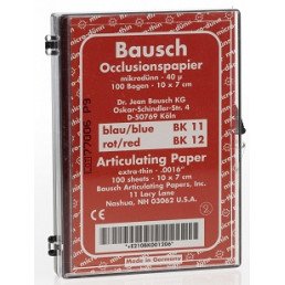 Копирка бумага BAUSCH 40мик. ВК12 (дугообраз. полоски 10*7см) красная (100листов)