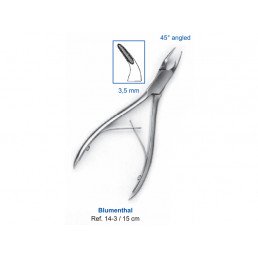 14-3 Кусачки костные Blumenthal, 15 см, 3,5 мм, 45° угол рабочей части