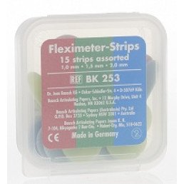 Копирка шаблоны BAUSCH ВК253 гибкие (15 листов) ассорти (Fleximeter Strips)