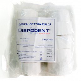 Ватные валики №2 (уп 500шт) Dispodent