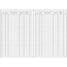Журнал учета текущих уборок (60 стр.) (формат А4) (7 граф для заполнения)