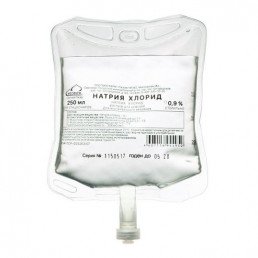 Физраствор - Натрия хлорид р-р 0,9% (пакет 250 мл) Медполимер