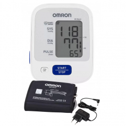 Тонометр Omron M2 Basic HEM 7121-ALRU с адаптером+универсальная манжета 22-42 см (1 шт) OMRON