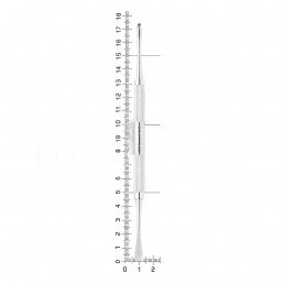30-4 Распатор Molt, двусторонний, 17,5 см, 4,5-6,0 мм — фото №4