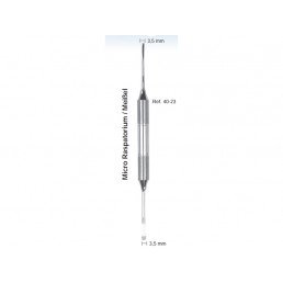 40-23 Распатор-микро двусторонний, 3,5-3,5 мм , ручка DELUXE, ø 10 мм