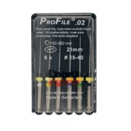 Профайлы 21 мм ассорти 2/15-40 (6 шт/уп) Dentsply