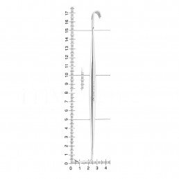 15-15 Ретрактор двусторонний nach SENN с тройным хирургическим крючком (роторасширитель)
