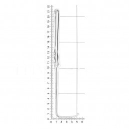 15-17B Ретрактор, 210 мм, 42,0x11,0 мм (роторасширитель) — фото №3