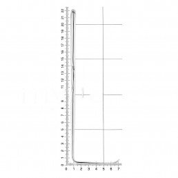 15-17C Ретрактор, 210 мм, 60,0x12,0 мм (роторасширитель) — фото №4