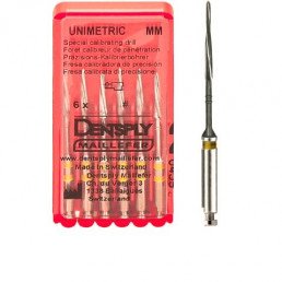 Пенетрационный дриль Unimetric №208 (6 шт/уп) 1 полоса, желтый, Dentsply Maillefer 