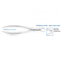 11-89 Щипцы для удаления зубов верхние, моляры правые