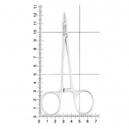 AE 050/12 Иглодержатель хирургический прямой Derf, 125 мм, NOPA