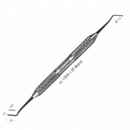 1303-1,5F Black Штопфер шарик- гладилка узкая с покрытием, Fabri