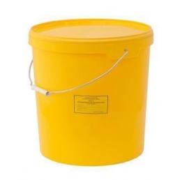 Бак для сбора органических мед. отходов - 33 л. класс "Б"-ЖЕЛТЫЙ (1шт)