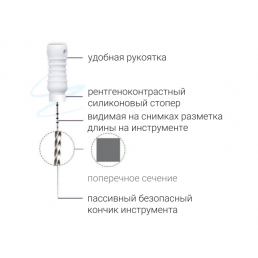 Ц-файл 21 мм ассорти №06-15 (6 шт/уп) Geosoft Endoline (C-FILE) — фото №2