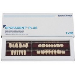 Спофадент Плюс (B2) 1/47-0/6-1/72 (28шт) - Трехслойные акриловые зубы SPOFA