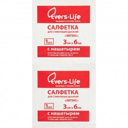 Салфетка с нашатырем для стимуляции дыхания Evers Life (3х6 см) (150 шт) Эвтекс — фото №3