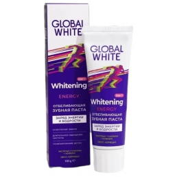 Зубная паста GLOBAL WHITE Energy Отбеливающая (100 г) RDA 110