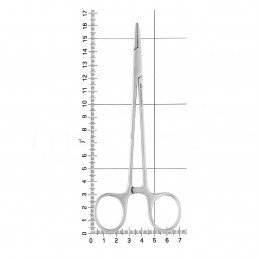 20-12 Иглодержатель хирургический прямой, Mayo-Hegar, 160 мм — фото №4