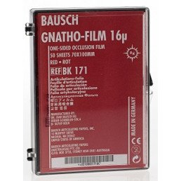 Копирка фольга BAUSCH 16мик. ВК171 прямая (50 листов) красная односторонняя (100мм*70мм)