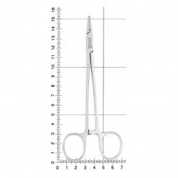 AE 070/15 Иглодержатель хирургический прямой Crile Wood, 155 мм, NOPA