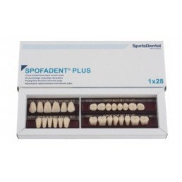 Спофадент Плюс (B2) 62-0/11-1/62 (28шт) - Трехслойные акриловые зубы SPOFA