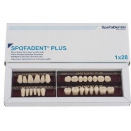 Спофадент Плюс (B2) 1/37-0/5-1/62 (28шт) - Трехслойные акриловые зубы SPOFA