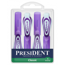 Ершики межзубные Classic Размер S 0,30 мм (4 шт) PRESIDENT 