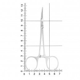 AA 151/12 Зажим для сосудов изогнутый Halstead-Mosquito, 12,5 см, NOPA