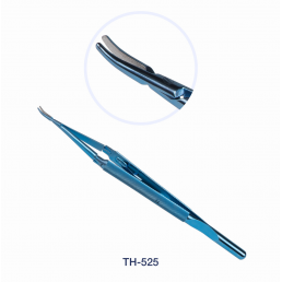 ТН-525L Иглодержатель микрохирургический изогнутый,180 мм, трехшарнирный, Микрохирургические Технологии