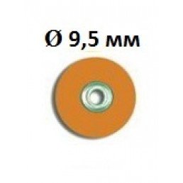 РаундФлекс М (50шт) 9,5мм, ОРАНЖЕВЫЙ(мягкий), втулка металл, основание жёсткое, Кагаяки (Kagayaki RoundFlex M) (аналог Соф Лекс 3М) — фото №3