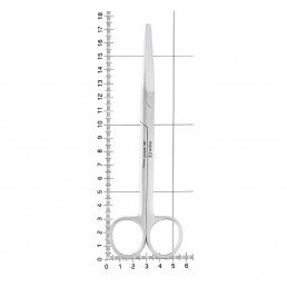 AC 070/17 Ножницы хирургические прямые Mayo тупоконечные, 17,5 см, NOPA