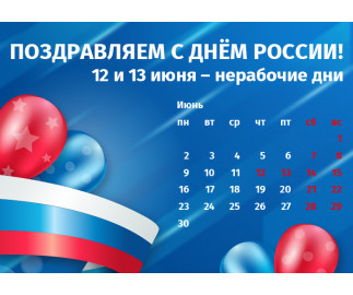 График работы интернет-магазина Авельдент в День России 2025