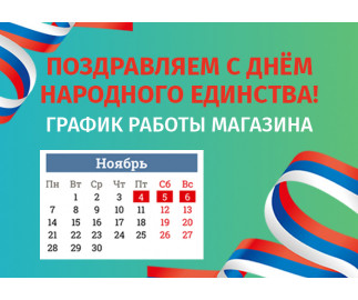 График работы интернет-магазина Авельдент в ноябре 2022