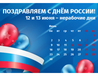 График работы интернет-магазина Авельдент в День России 2025