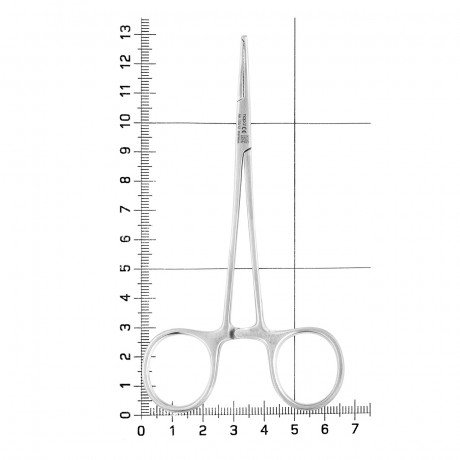 AA 133/12 Щипцы для артерии изогнутые с зубцом Micro-Mosquito, 12,5 см, NOPA  — фото №1
