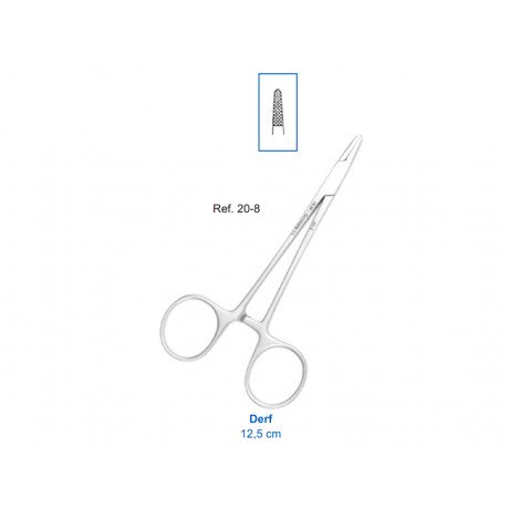 20-8 Иглодержатель Хирургический прямой Deft, 125 мм  — фото №1