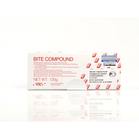 Байт Компаунд (15 шт* 8 г) материал для регистрации окклюзионных соотношений в полости рта и на модели, в палочках, GC (Bite Compound)