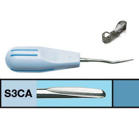 Люксатор (S-3CA) периотом укороченный, 3мм, изогнутый, Directa